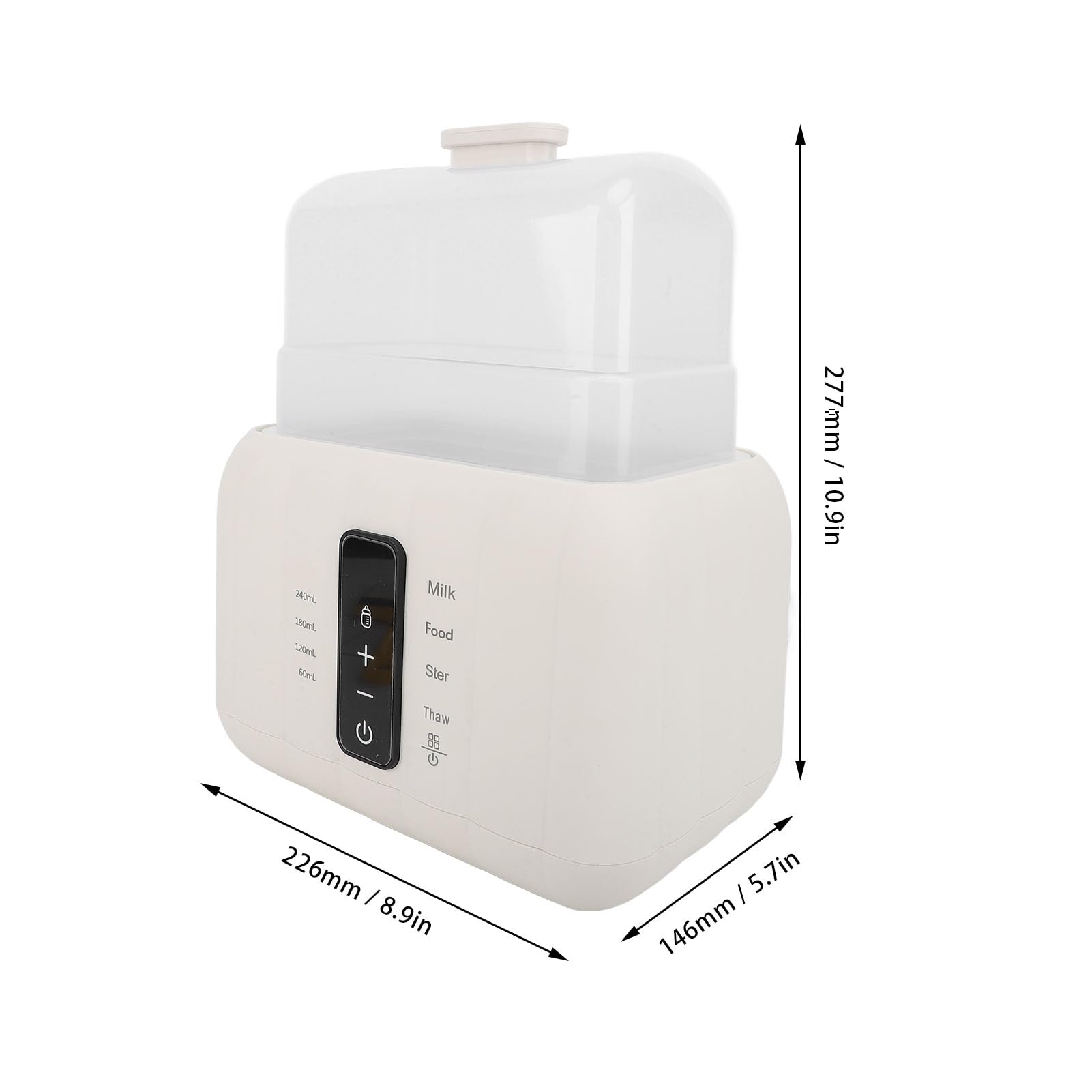 TOPINCN Calentador Rápido de Biberones Doble Calentador de Leche, Apagado Automático, Descongelación, Temporizador Calentador Rápido de Biberones para Leche Materna con Control de