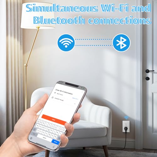 Image of Greencycle WiFi Plug with 2 Wall Switches,App /Voice /Wireless Switch Control