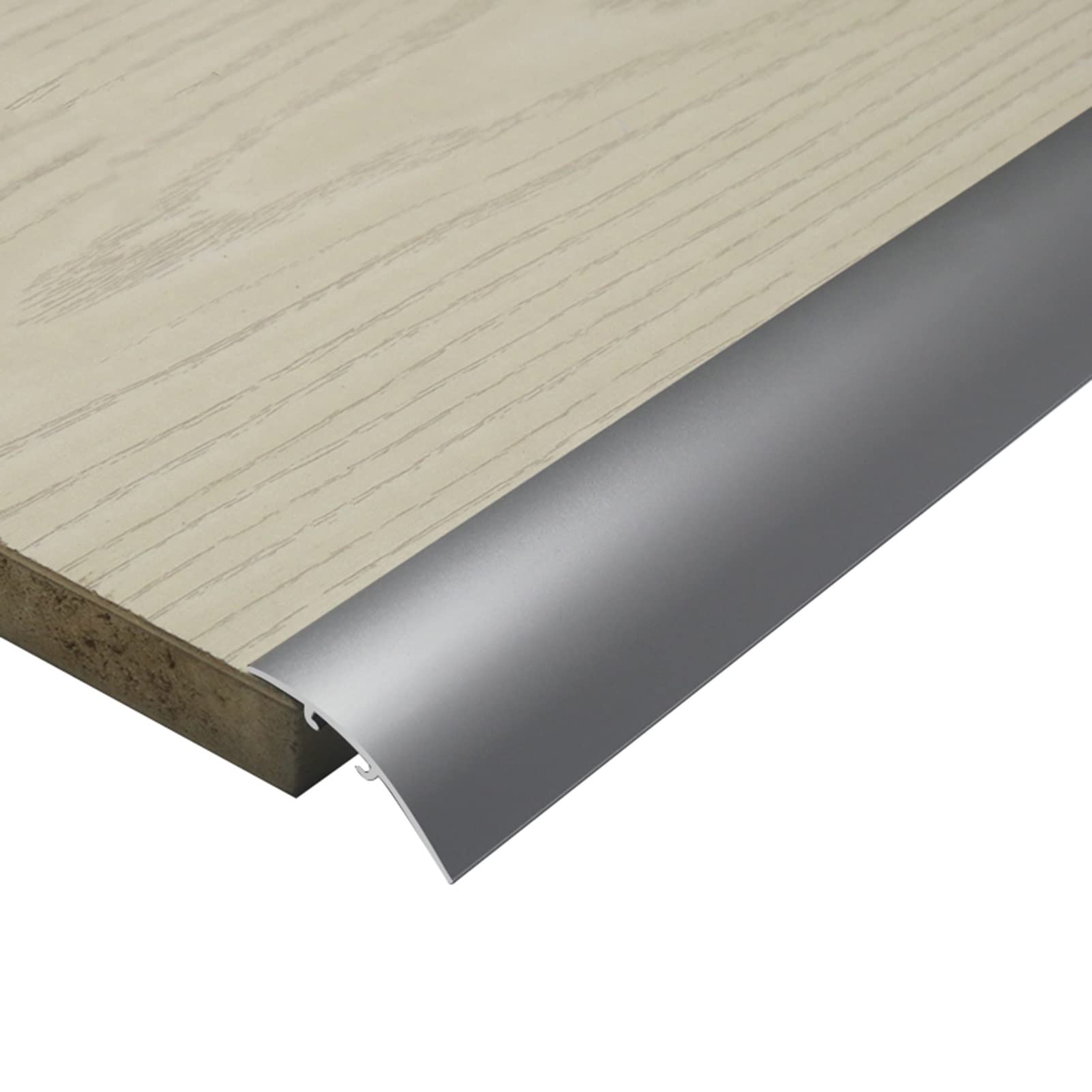 Floor Transition Strips, Multicolor Aluminum Alloy Threshold Transition Strip(Silver)
