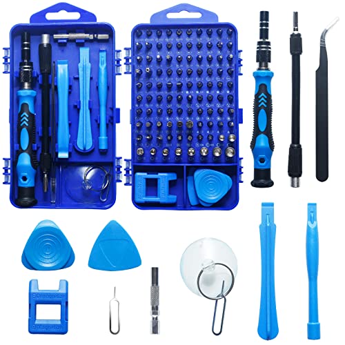 Tournevis de précision, LandJoy 117-en-1, tournevis precision, kit tournevis de précision, jeu d'outils mécaniques de précision, jeu de tournevis pour iPhone, ordinateur portable, PC, tablette, PS4 Cover