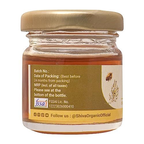 Image of Shiva Organic Acacia flower Honey NMR certified 100% Natural Healthy and Pure Honey No Added Sugar Flavour Unadulterated Sourced ethically from Acacia flower (30 G)