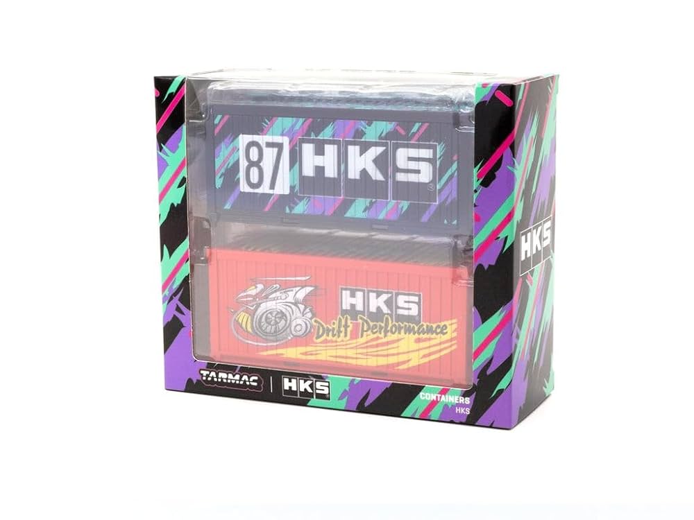 新品未開封　ターマックワークス　HKSコンテナセット Tarmac Works HKS Shipping Container Display Cases Set of 2