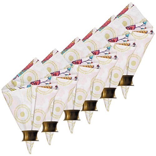 Set de 6 Servilletas Reversibles de Algodón Rosa miniatura 2