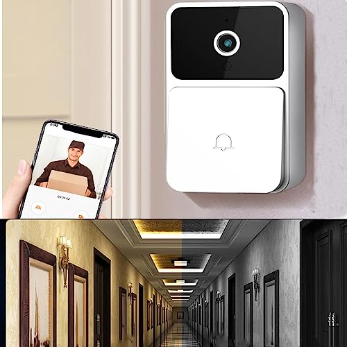 Sonnette sans fil avec caméra KLUFO interphone vidéo intelligent de maison avec vision nocturne