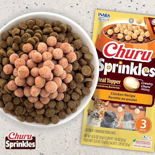 INABA Churu Sprinkles Cat Meal Topper, Chicken, 18ct - image 3