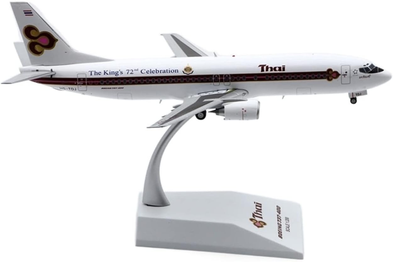 1 200 Fit for Airline B737-400 HS-TDJ Airliner Die-Cast Alloy Airplane Toy Display Series Ornament Hobby Playgame Kit