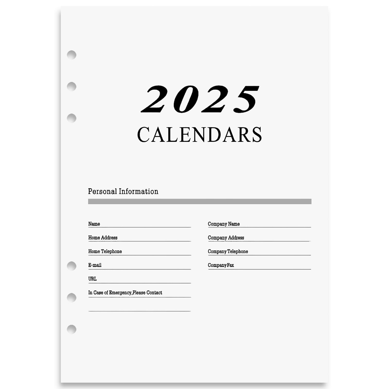 Ricambio Agenda 2023 2024 Settimanale A5, Planner Diario Con Divisori Mensile, Pagine Di Nota - Foto 7