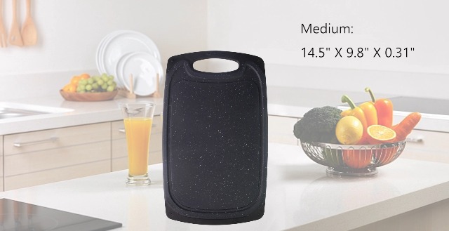 Set de 3 tablas de cortar de mármol grandes y pequeñas miniatura 7