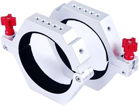 Telescope Accessory Set 80mm 90mm 95mm 100mm 114mm Telescope Tube Ring Astronomical Telescope Accessories Pair Telescope Camera Color 100mm