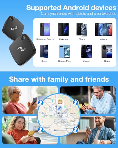 KIUP Air Tags 4-Pack (Android, UWB, 2-Year Battery) — view 6