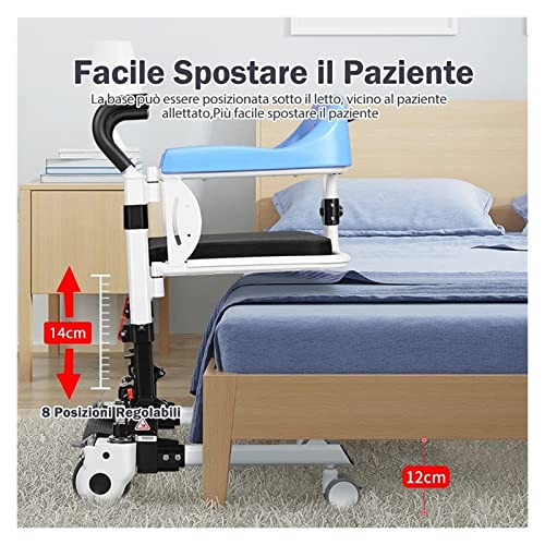 Lifting Machine Multifunctional Household Bedridden Paralyzed Elderly Nursing Bed Shift Car Load-Bearing Toilet Seat For The Bath Chair Hospital Nursing For #TOP29