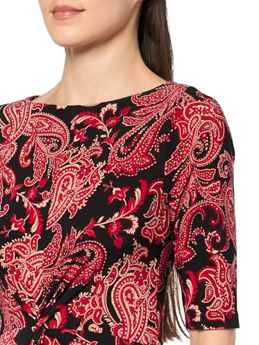 Robe fluide Tommy Hilfiger motif cachemire coupe flatteuse cache-cœur