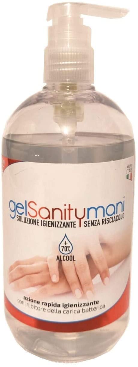 Sanity 101 Gel Tascabile Igienizzante Mani 70% Alcool 500 Ml