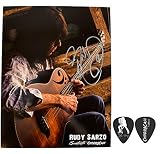 Rudy Sarzo Signature 1.30mm Guitar Pick 30 Pack & Signed 8.5x11 Photo Pack