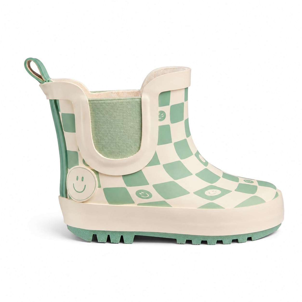 MORI KIDLY - Botas de lluvia cortas de goma natural para niños, sin BPA