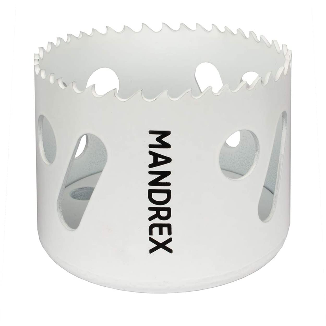 Mandrex SpeedXcut - Juego de sierras perforadoras (15 piezas, bimetal, 8% aleación de cobalto, 45 mm de profundidad de corte, para acero inoxidable, diámetro de 20-76 mm)