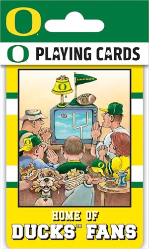 Image of Masterpieces Officially Licensed NCAA Oregon Ducks Playing Cards for Fans - 54 Card Deck for Adults