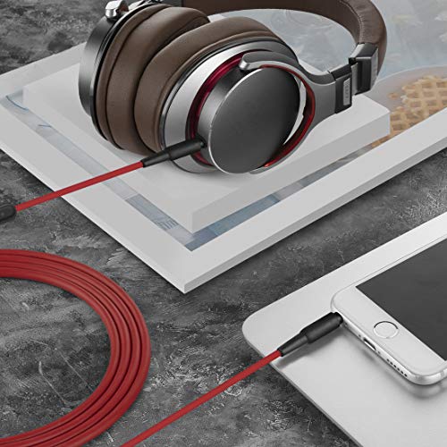 GEEKRIA QuickFit audiokabel met microfoon compatibel met Audio-Technica ATH-MSR7, ATH-M20xBT, ATH-M50xBT2, Denon AH… - Afbeelding 7