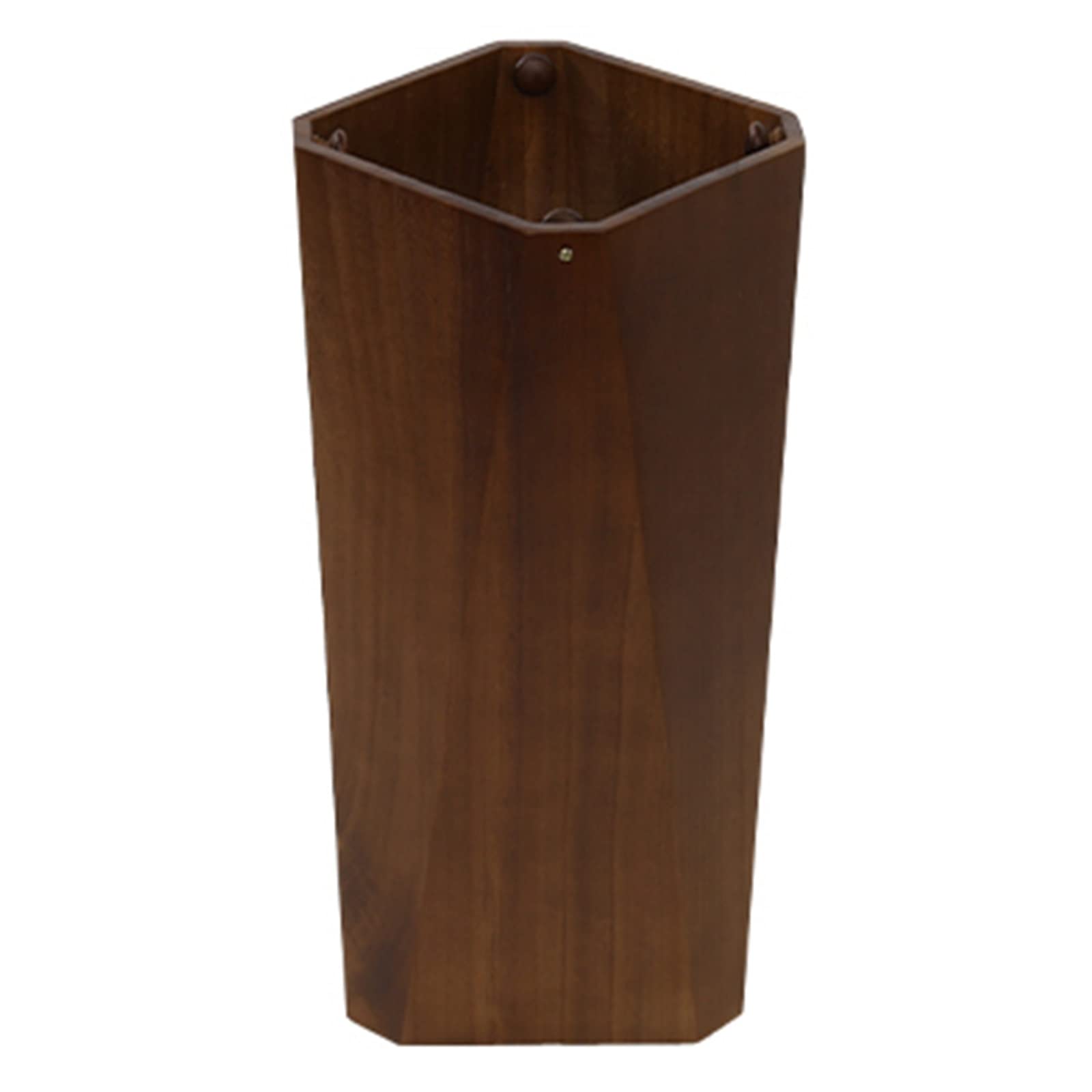 FCXWEVR Wooden Umbrella Stand with Drip Tray for Entryway and Walking Sticks Large Size (Color: Brown)