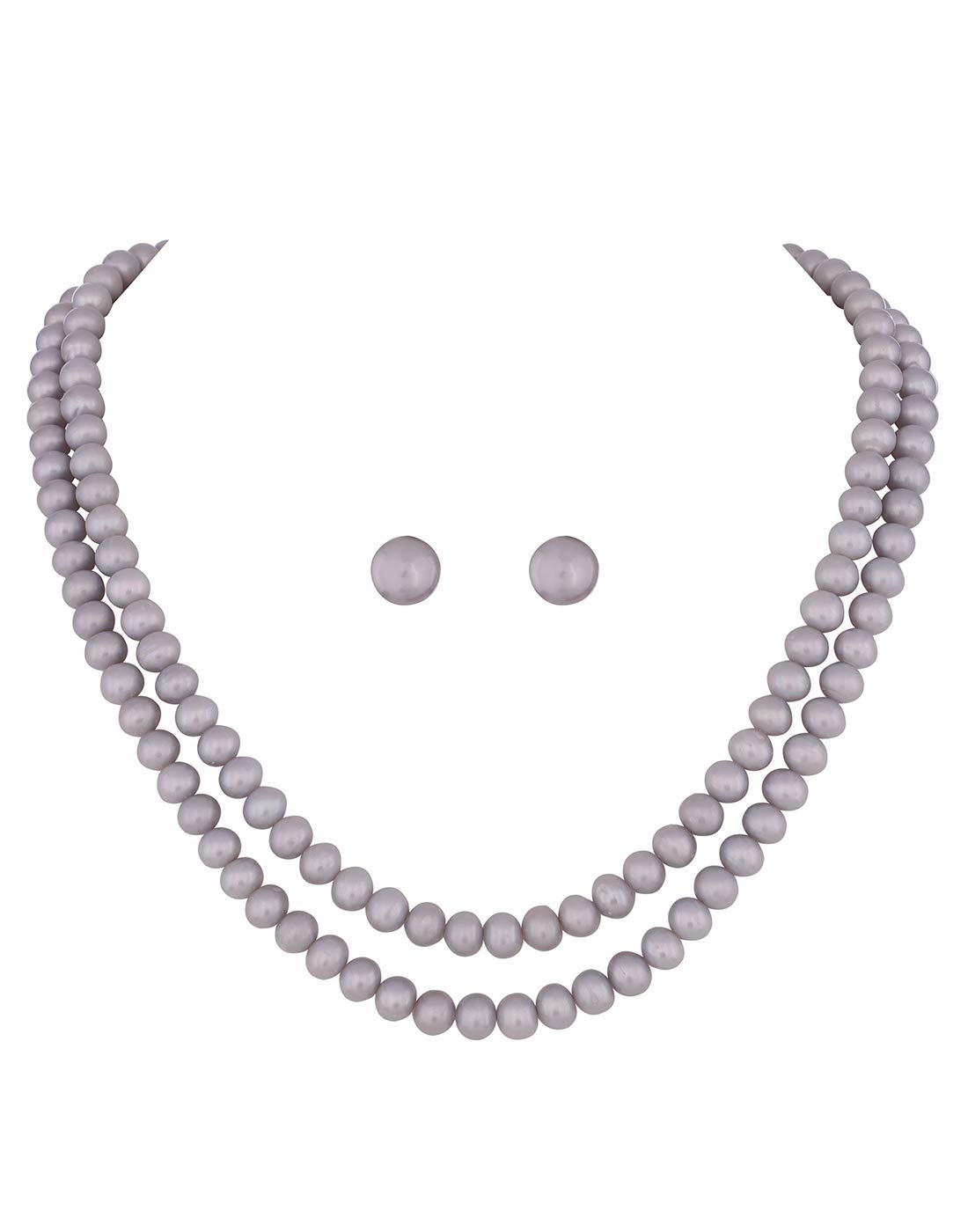 Hyderabad Jewels Natural Fresh Water Pearls Necklace Set For Women n Girls (DOUBLE LINE) (B08PNS4W5N) Amazon Price History, Amazon Price Tracker