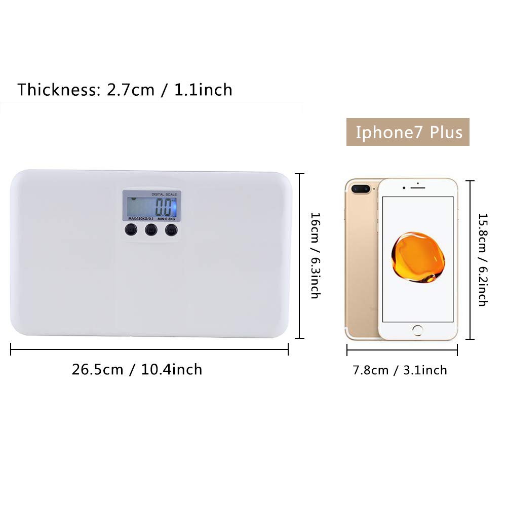 LCD Digital Elektronische Ein/Tara Funktion Niedrige Batterie/Sperre Alarm Baby Pet Körpergewicht Skala