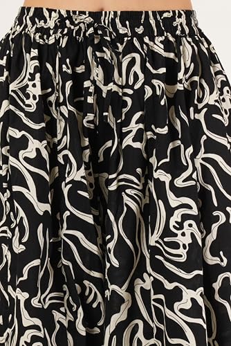 Image of COTLAND Fashions Jaipuri Cotton Printed Flared Palazzo Pants for Women