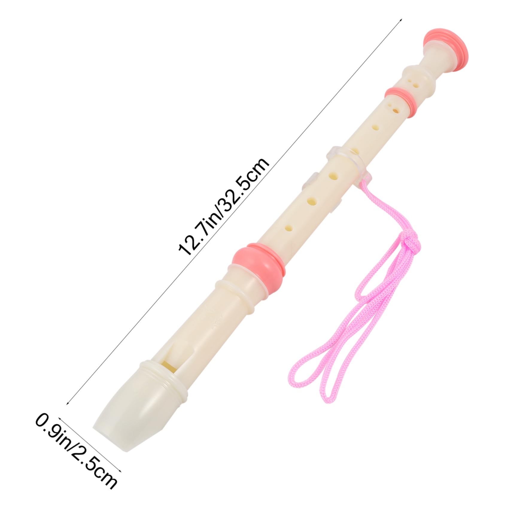 LIOOBO 1 Set Soprano Recorder Clarinet Material Compact for Beginners Includes Cleaning Rod present for Start Learning Music