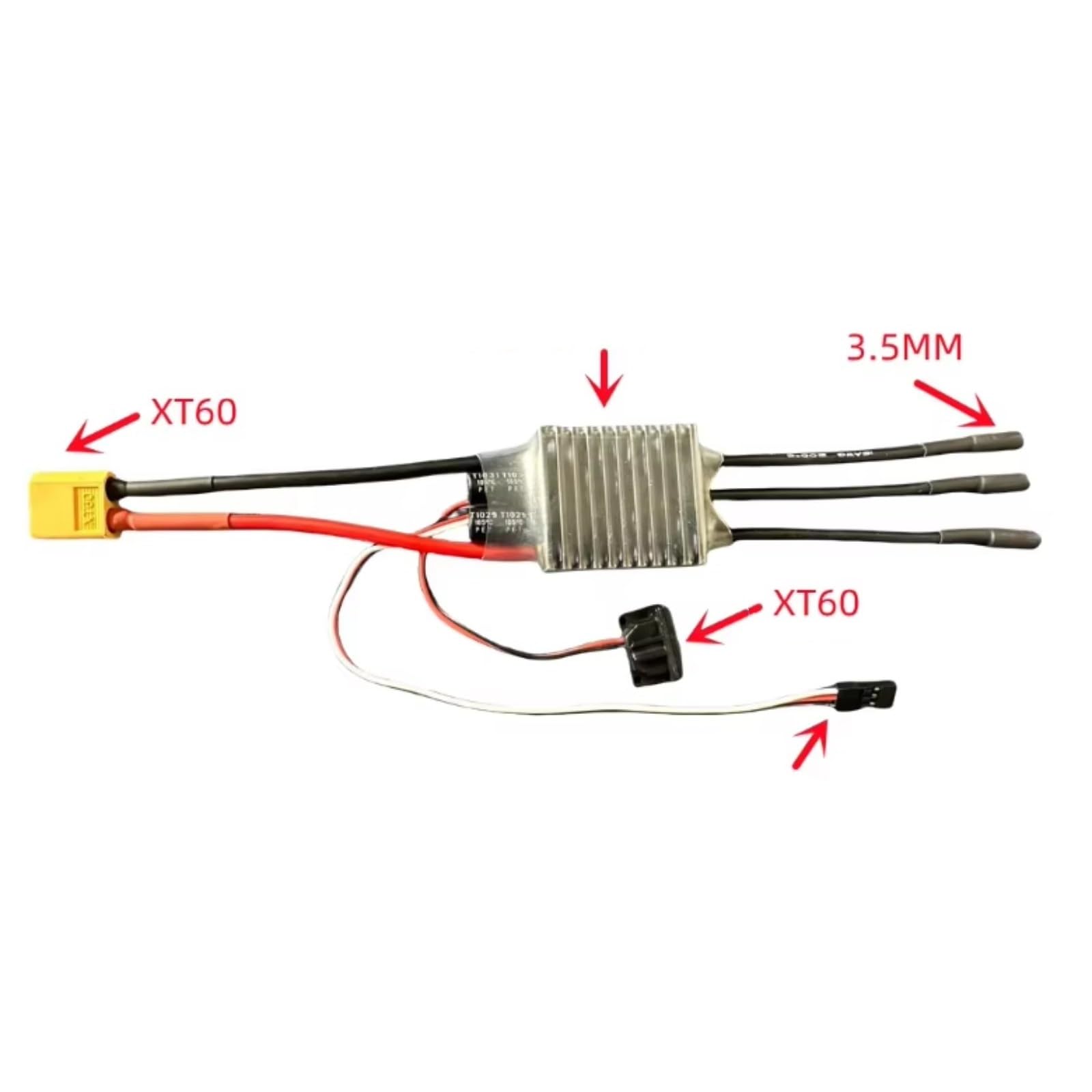 Regolatore velocità Rc per Axial per Traxxas per SCX10 per TRX4 per TRX6 1/8 RC Crawler Car AM32 60A 2 4S / 80A 2 6S Brushless ESC Connettore di Aggiornamento Programmazione