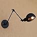 Produktbild Amadoierly Wandleuchte schwarz Eisen Lampe mit einem Retro-Schalter Hotelzimmer/Esszimmer/Schlafzimmer Dekoration Wandleuchte, Armlänge 20cm +20 cm