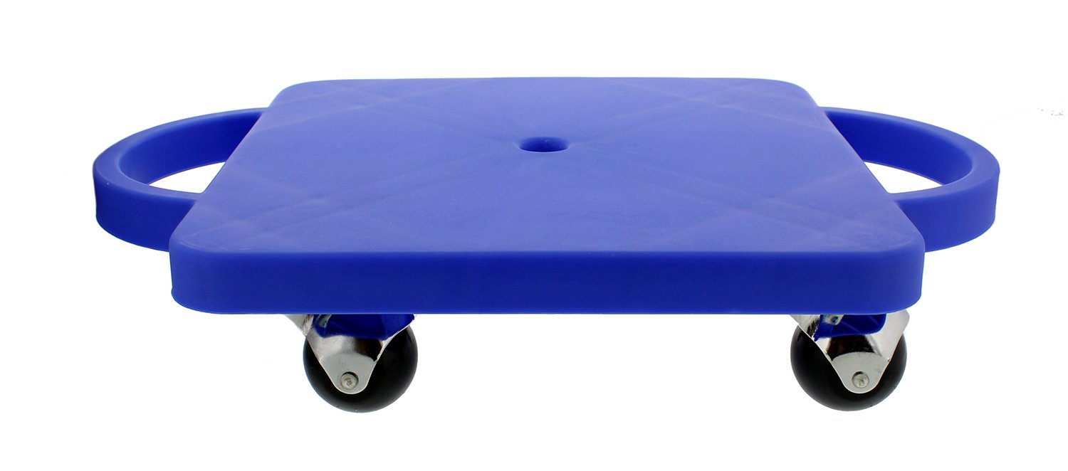 Buy Get Out! Plastic Scooter Board in Blue, Wide Handles, 12” x 12