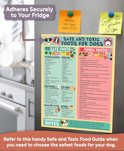 Comprehensive Safe and Toxic Foods for Dogs Magnet - Essential Pet Nutrition Guide by Lone Star Art, Waterproof & Humidity-Resistant (8.5" x 11") - Image 8