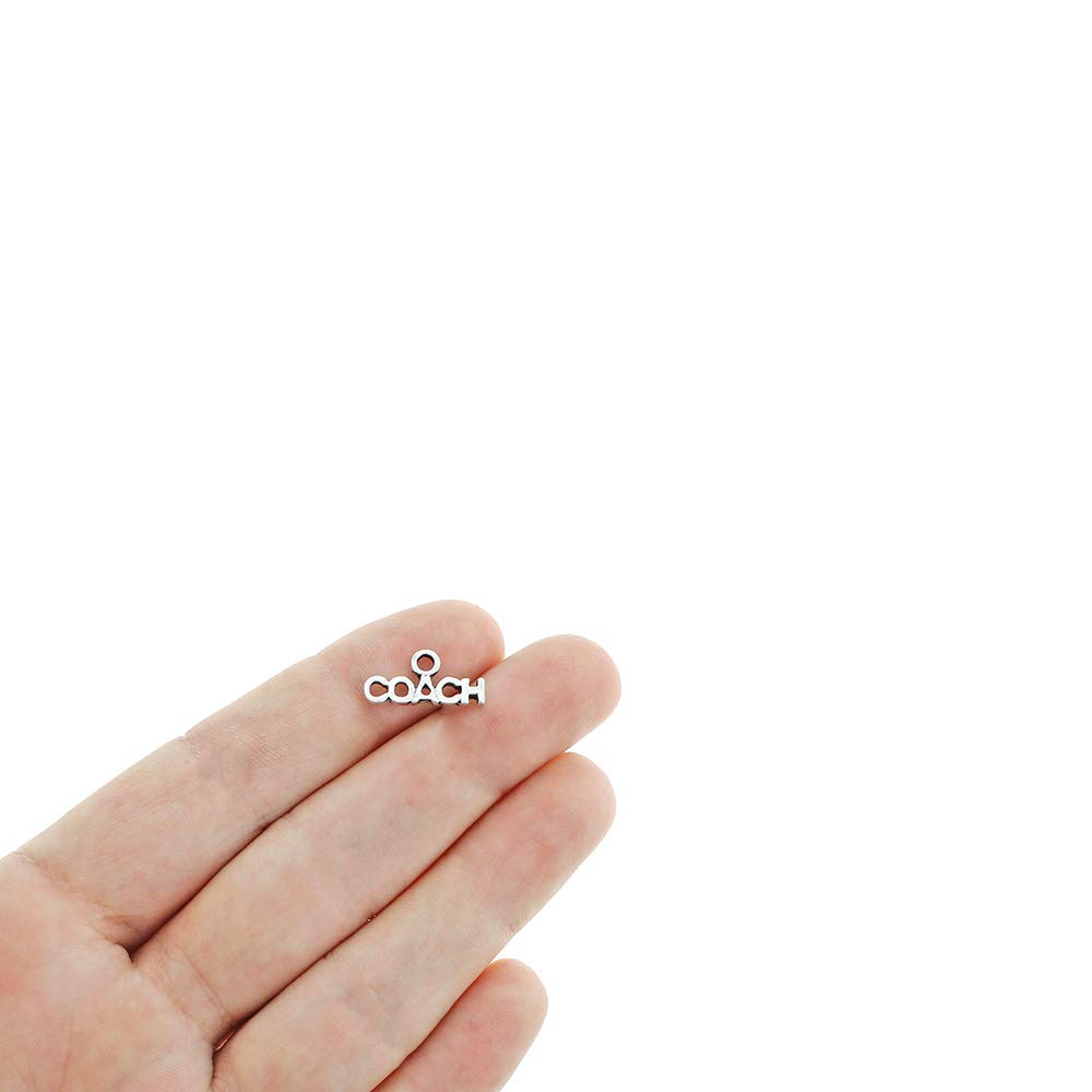 Bohemian Findings 8 Coach Antique Silver Tone Charms - SC1785