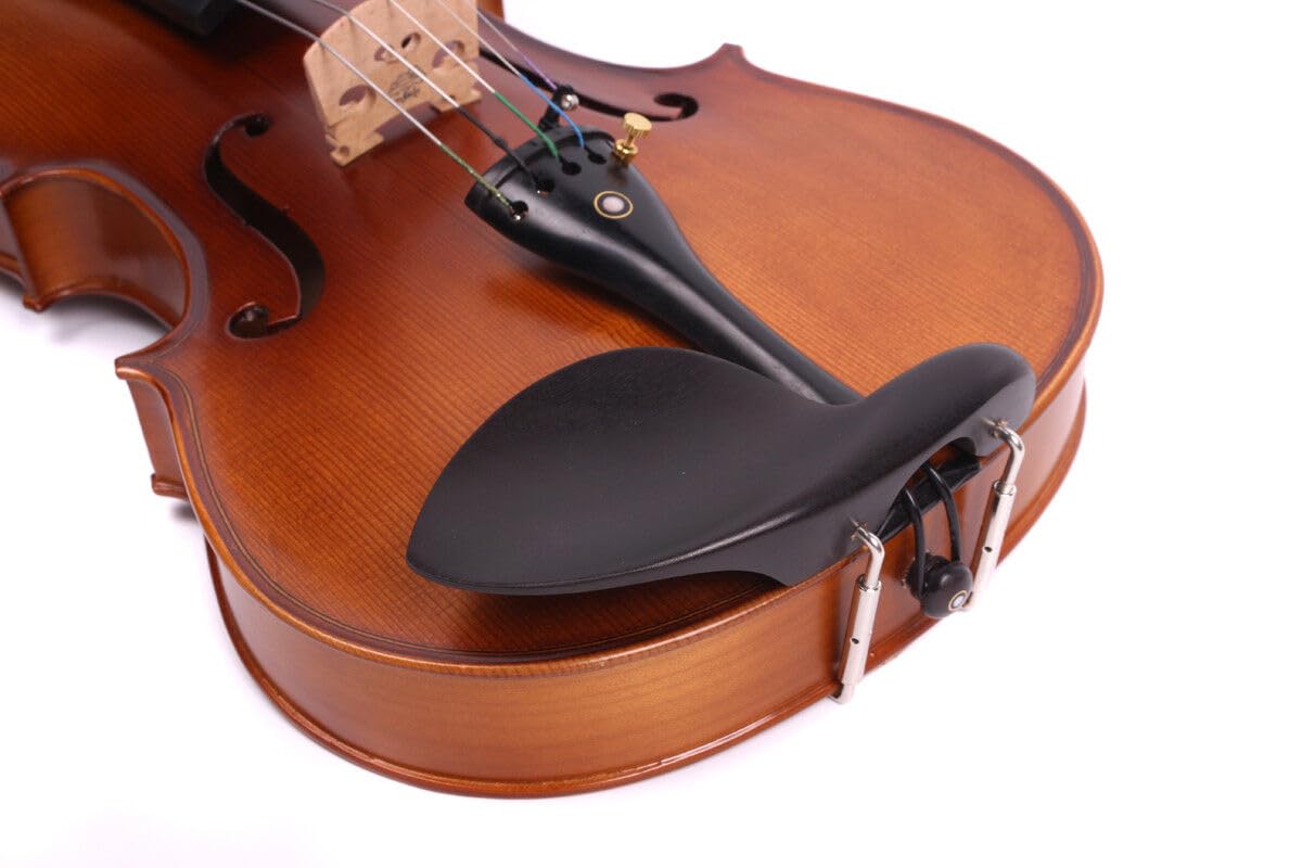 Alto acoustique fait à la main en bois d'épicéa d'érable et d'ébène avec étui de transport, nœud (Marron-5Str-39,4 cm)