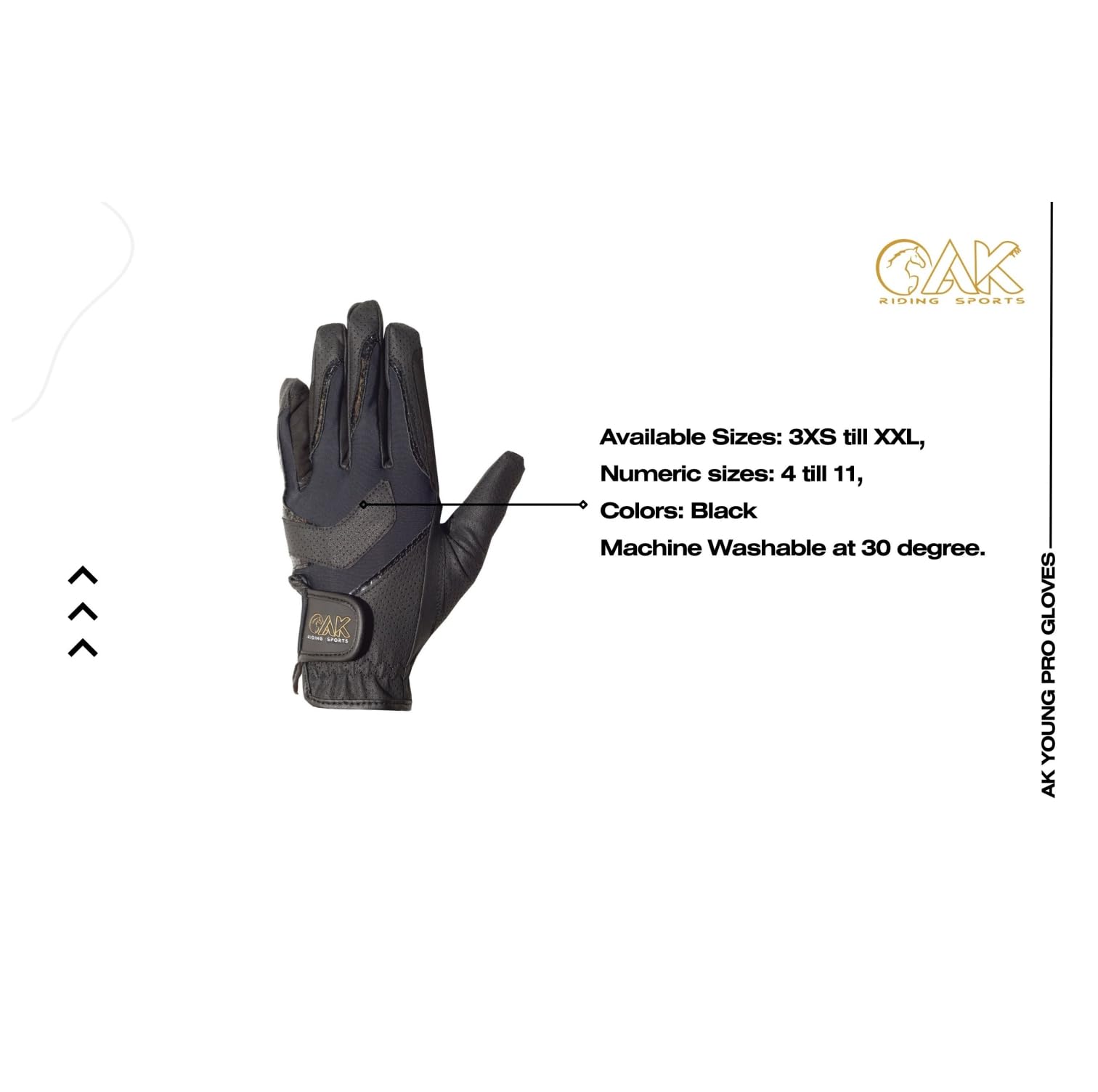 AK AKRS-6227 - Guantes de equitación transpirables para todas las estaciones, unisex, elegantes y elegantes