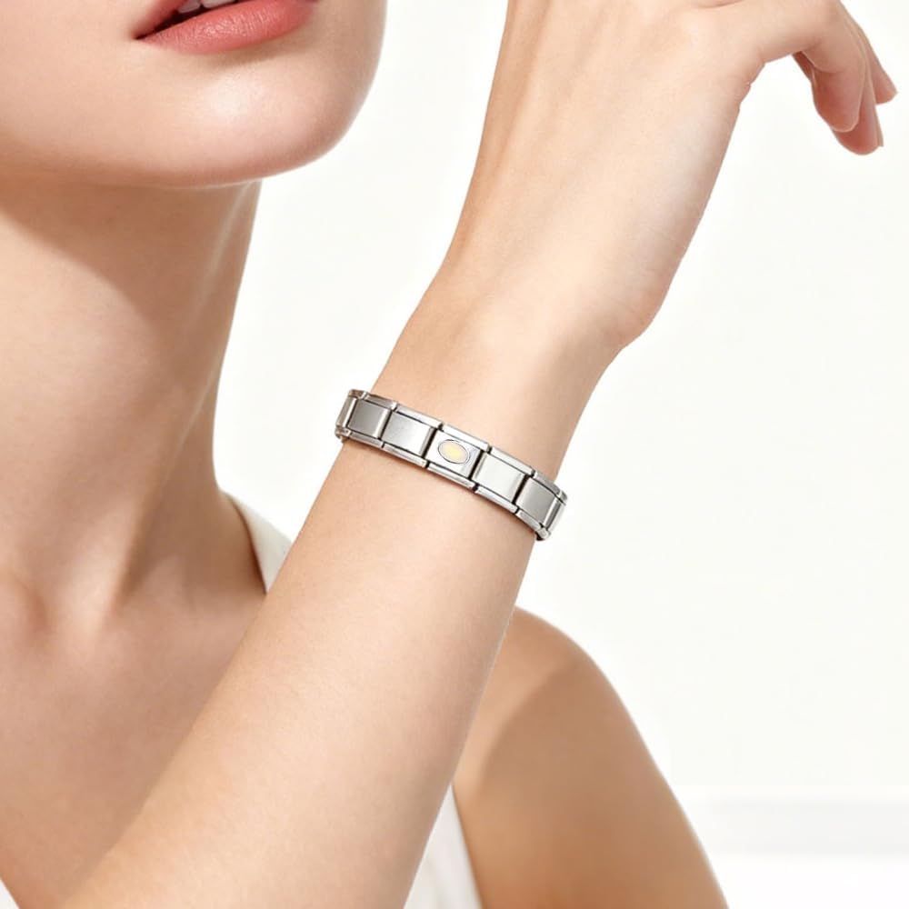 Italian Bracelet Charm,9mm,June,Birthday & Date > Birth Stone - Simple Ellipse