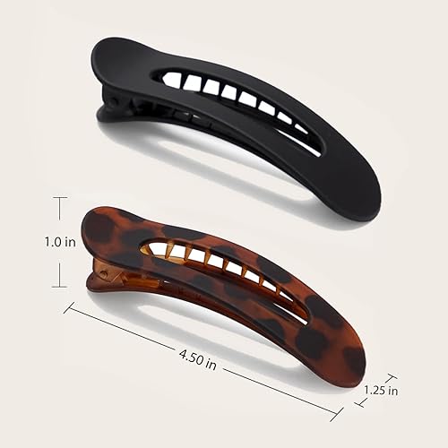 Miniatura 9 de Kitsch Pinzas planas para el cabello  Pinzas planas para mujer  Clip de pinza para cabello fino y grueso  Pinzas planas grandes para el cabello