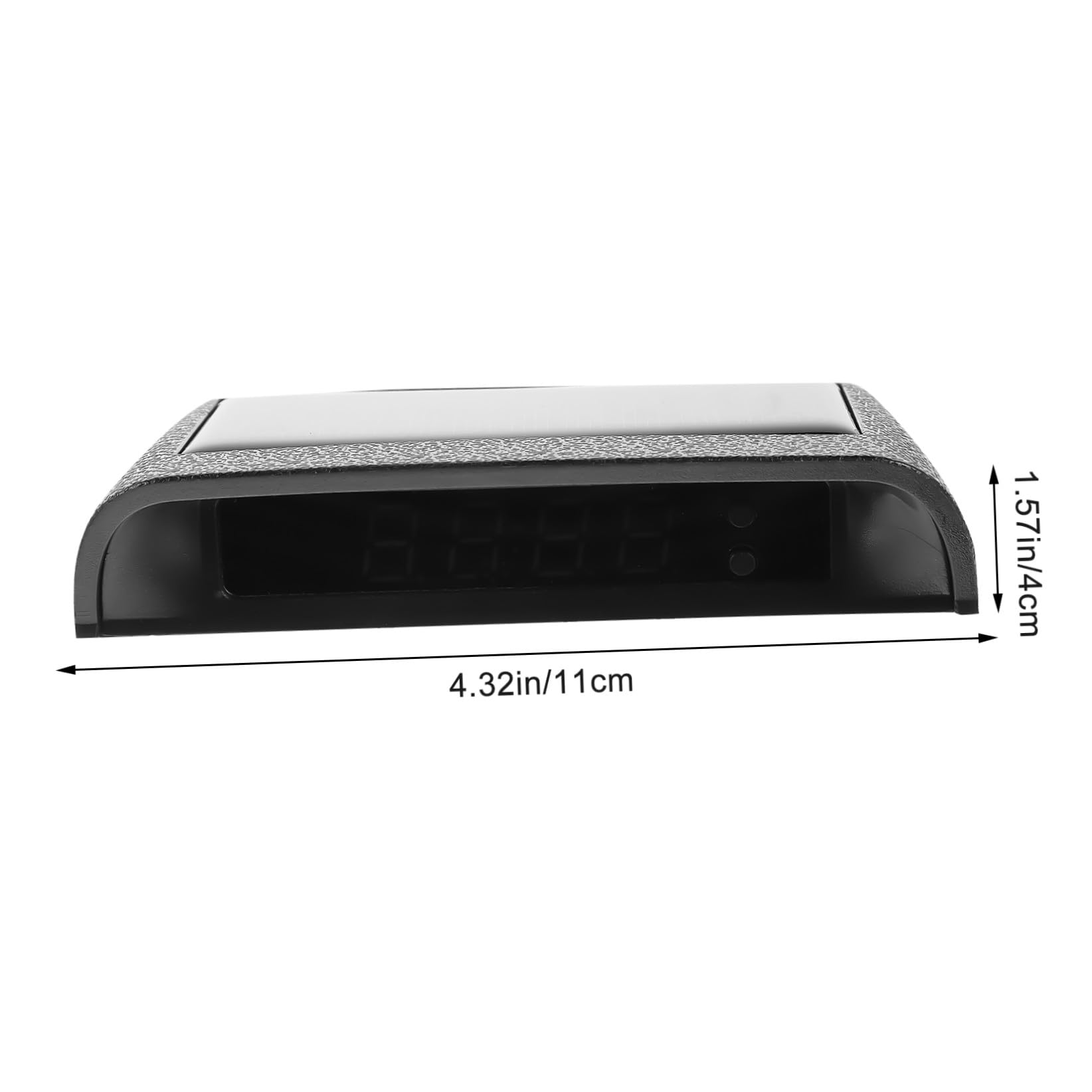 ULTECHNOVO 3piezas Reloj De Coche Solar Reloj Electrónico De Alta Precisión Para Tablero De Vehículo Fácil Instalación Sin Cableado