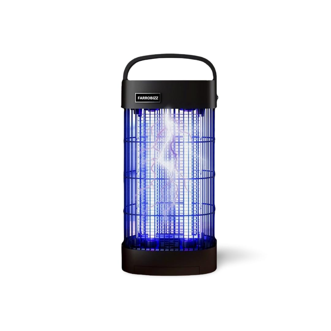 "High-Intensity UV Bug Zapper with Dual-Lamp Power – Portable & Hangable Electric Mosquito and Insect Killer for Indoor & Outdoor Use – Safe, Chemical-Free Pest Control for Home,Patio, Garden, camping