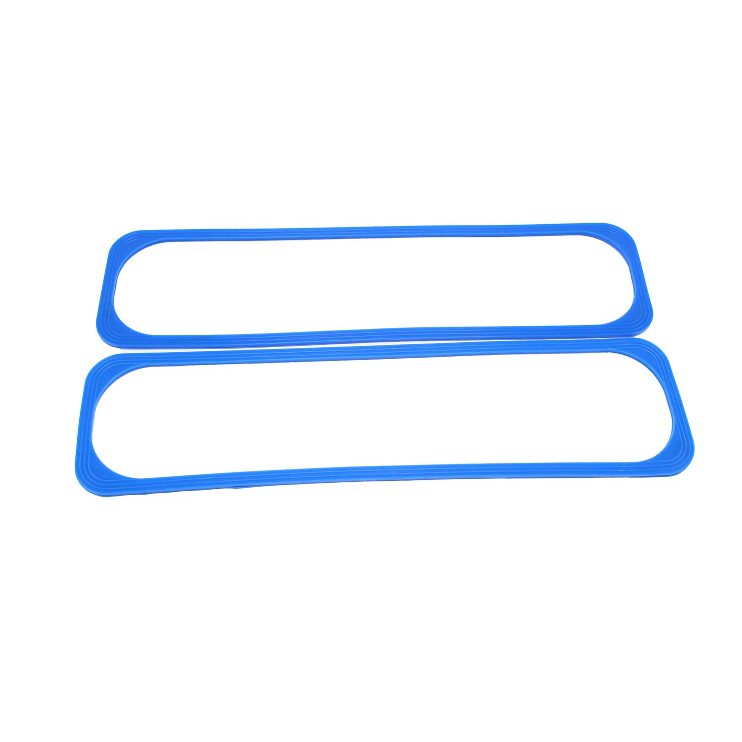 Photo 1 of 2 pcs/set SHLPDFM Blue Small Block Chevy Center Bolt Valve Cover Rubber Gaskets Compatible with 1986-up SBC 5.0L 5.7L 305 350