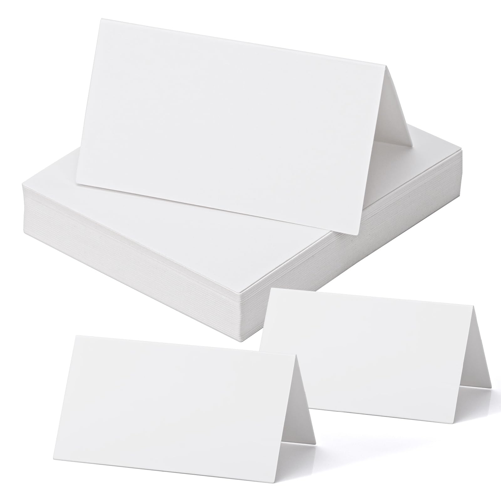 YAIXLKEU 50 piezas en blanco marcasitios boda，marcasitios comunion，tarjetas de comunion，Tarjetas de Lugar，Tarjetas de Mesa Blanco，Tarjetas de Asiento，Para boda, cumpleaños, comunión,bautizo