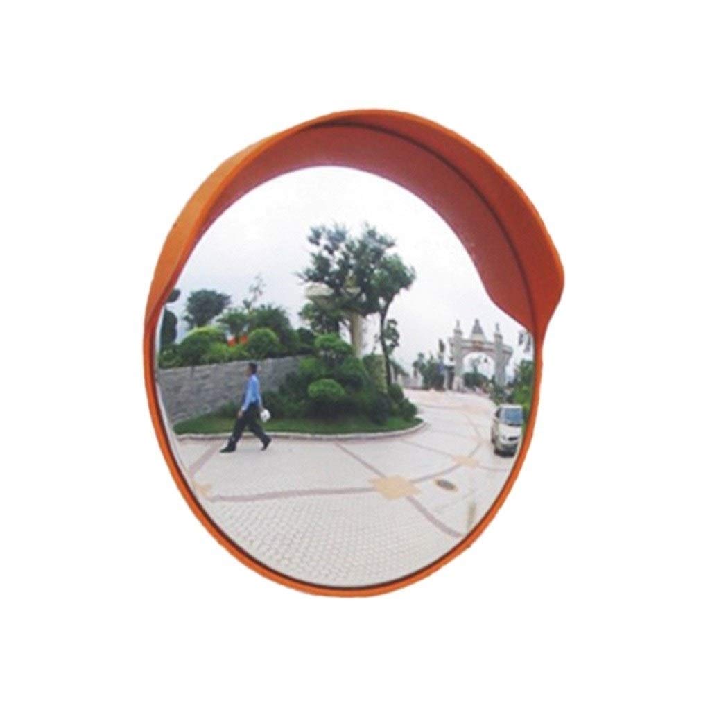 INUUXLG Traffic Safety Mirror Convex Driveway Mirror 100CM Safety Traffic Mirror, Large Plastic Wide-Angle Lens Weatherproof Easy to Install Convex Safety Mirror,100CM ()
