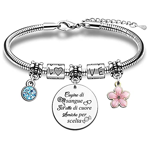 FCZIVA Cugina Braccialetti Da Polso Donne Apprezzano Regalo Di...