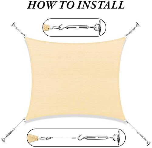 Miniatura 9 de Royal shade RSTAWS - Toldo rectangular de 8 x 12 pies, estructura duradera resistente, esquinas y bordes reforzados, tela permeable de 260 GSM