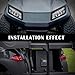 VPAHub Club Car Tempo LED Basic Light Kit 48V, 2 LED headlight, 2 LED taillight, 1 Basic wiring harness Instruction & hardware included, OEM Style