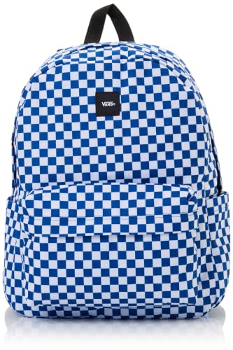Vans Mochila unisex Old Skool Check Mochila Old Skool, azul clásico, M