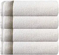 Kit Com 4 Toalhas Banhão Gigante Alta Absorção Sublime 70x150cm - Central Toalhas (Branco)