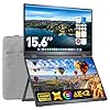 Monitor portátil plegable de doble pantalla de 15.6 pulgadas FHD 107% sRGB 60Hz IPS HDMI USB-C Monitor de viaje para laptop, Mac, PC, Windows, extensor de pantalla apilado DisplayLink con