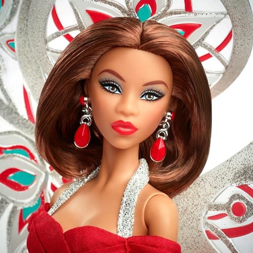 Muñeca Barbie Ángel Navideño Holiday 2023 miniatura 3