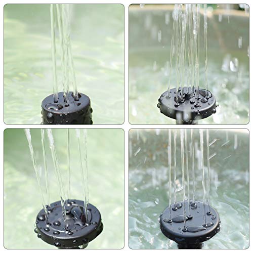 COSSCCI 1.8W Solar Fountain Water Pump for Bird Bath Solar Power Foutnains Outdoor Garden Pond Fountain for Small Pool,Patio (Square) - Thumbnail 6