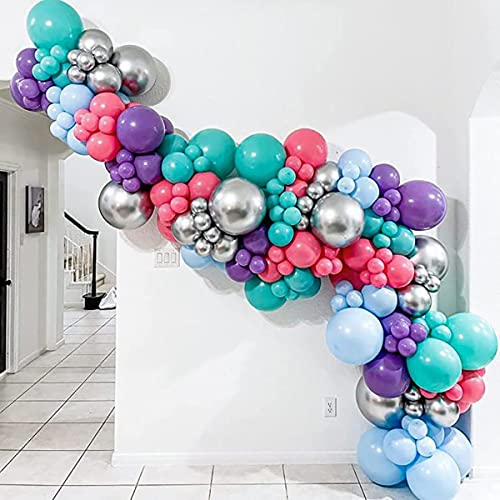 Image of KALOR Pearl Green Balloons,100 Pcs 5 Inch Mini Matte Latex Balloons for Balloon Garland Arch, Birthday Decoration, Wedding Party, Baby Shower Decorations